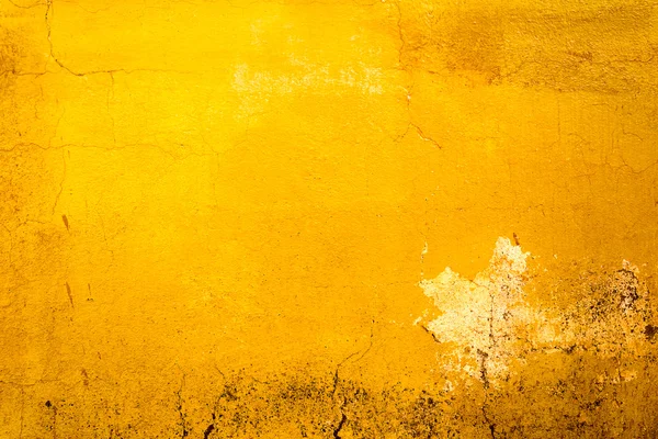 Yellow painted concrete wall texture — Stock Photo, Image