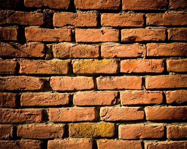 Hintergrund der alten Ziegelmauer — Stockfoto