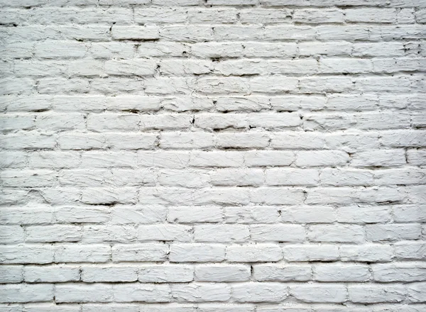 White Grunge Backsteinwand Hintergrund — Stockfoto