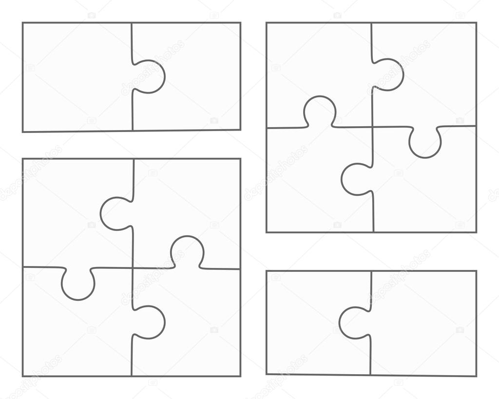 Blank Puzzle Stock Vector Illustration and Royalty Free Blank Puzzle Clipart