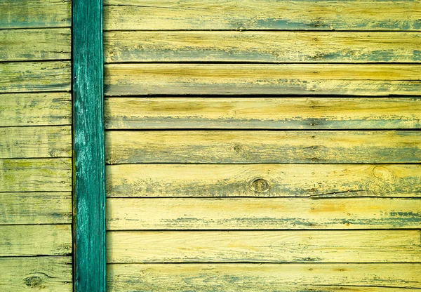 Green old painted wooden door texture as background — Stock Photo, Image