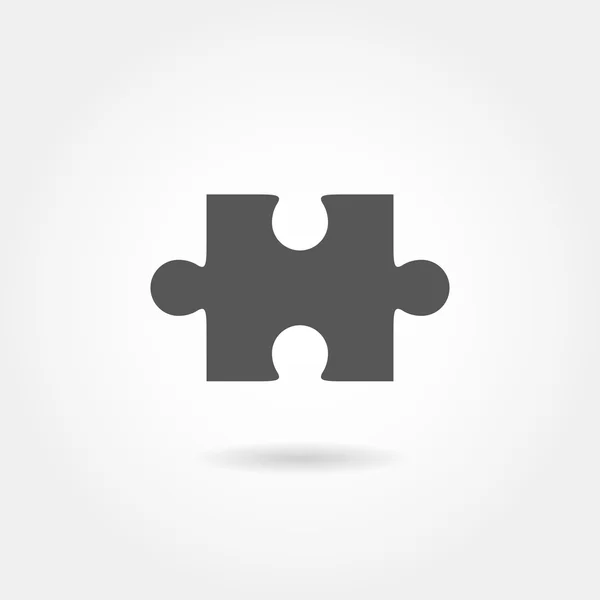 Jigsaw icono del vector rompecabezas — Vector de stock