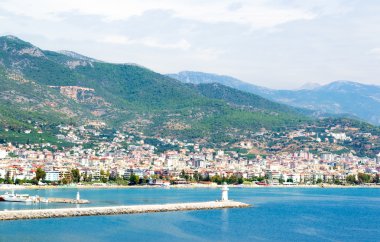 Deniz feneri port Alanya, Türkiye.