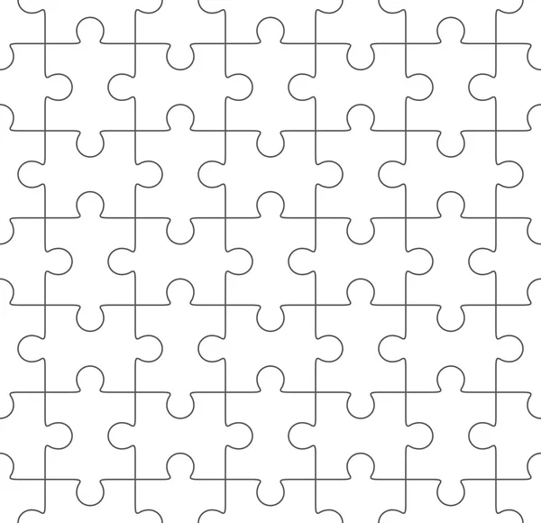 Jigsaw puzzle vuoto modello senza soluzione di continuità — Vettoriale Stock