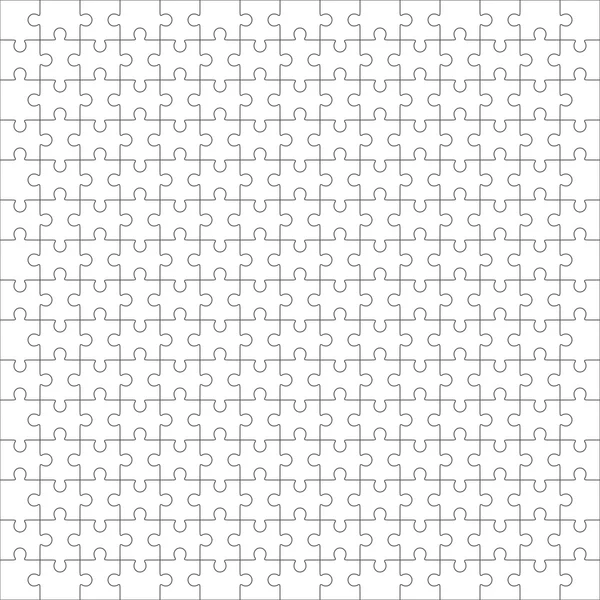 Vetor de quebra-cabeça, modelo simples em branco 10 x 10