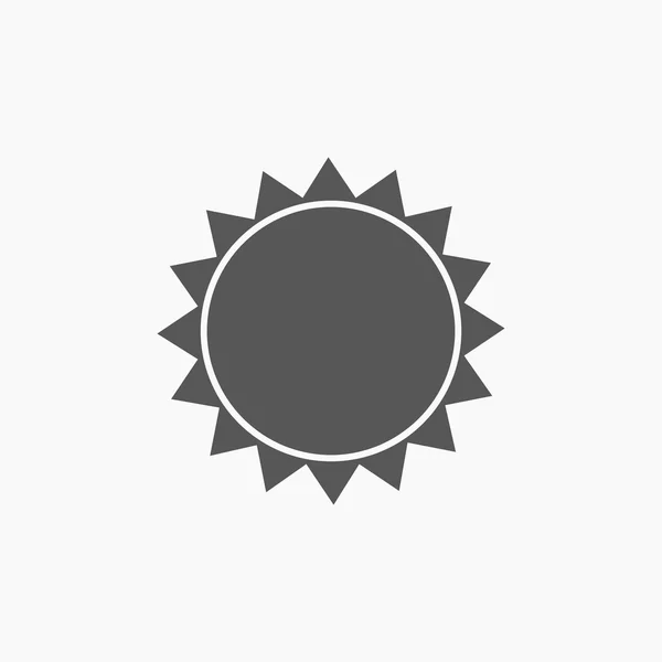 Icono del sol vector — Vector de stock