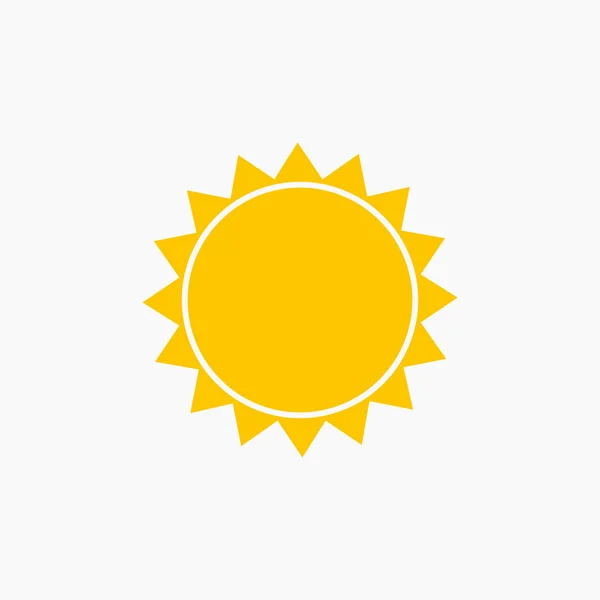 Вектор значка солнца — стоковый вектор
