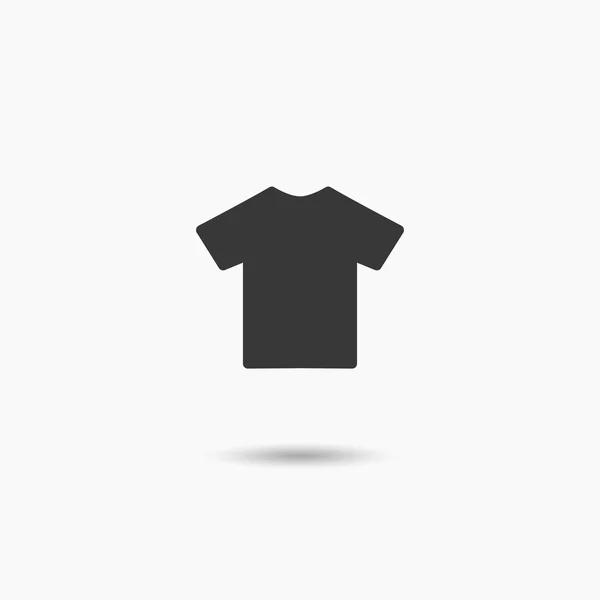 T-shirt plat leeg pictogram symbool — Stockvector