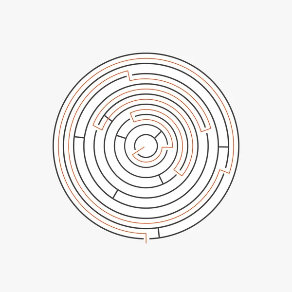 Labirynt wzór ścieżki do zjazdu — Wektor stockowy