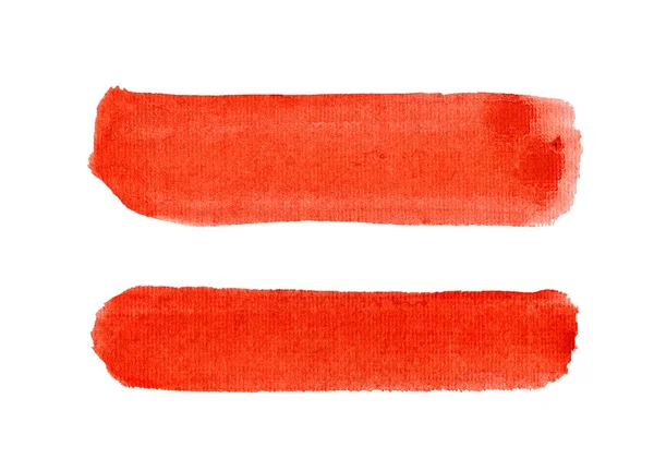 Акварельные красные штрихи . — стоковое фото