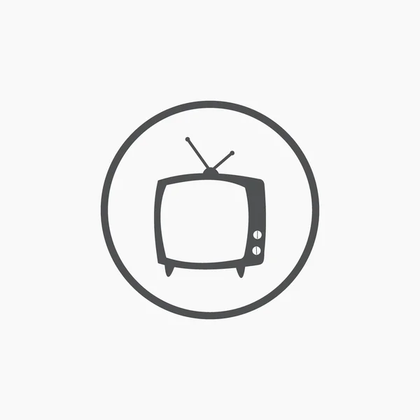 TV-Vektor-Symbol — Stockvektor