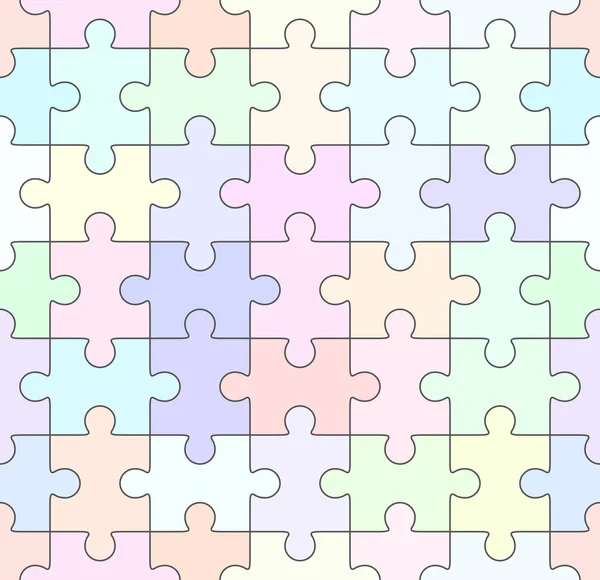 Jigsaw puzzle vuoto modello senza soluzione di continuità — Vettoriale Stock