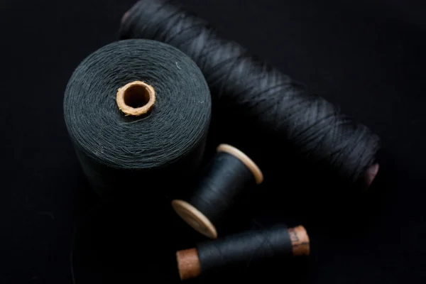 Black thread — Stock Photo, Image