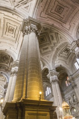 Jaen katedralde görünümü içinde varsayım Virgin Katedrali olarak da bilinir