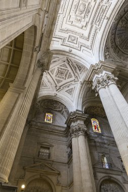 Jaen katedralde görünümü içinde varsayım Virgin Katedrali olarak da bilinir