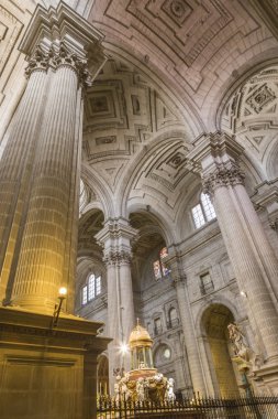 Jaen katedralde görünümü içinde Virgin Katedrali, Jaen, İspanya varsayım olarak da bilinir