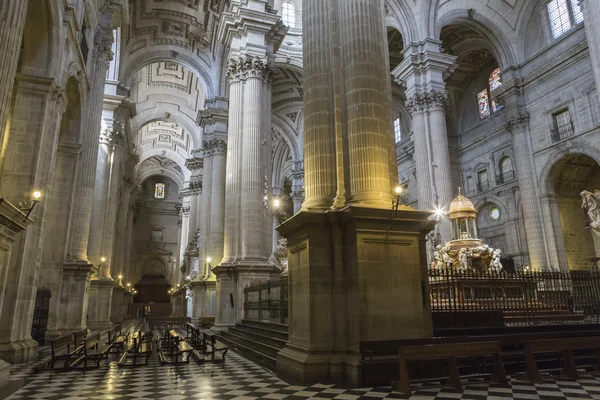 Vista interior de la Catedral de Jaén, también llamada Asunción de la Catedral de la Virgen, Jaén, España — Foto de Stock