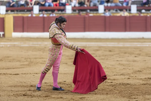 Den spanska tjurfäktare Morante de LS Puebla tjurfäktning — Stockfoto