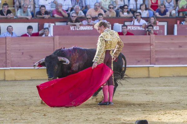 Il torero spagnolo Jose Luis Moreno corrida con il c — Foto Stock