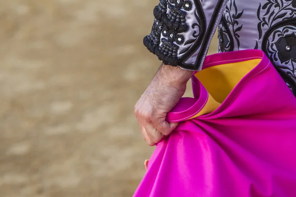 Torero espagnol avec le Cap dans l'arène, Espagne — Photo