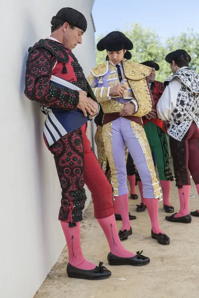 Matador na paseillo lub początkowe parada walka byków Baeza — Zdjęcie stockowe