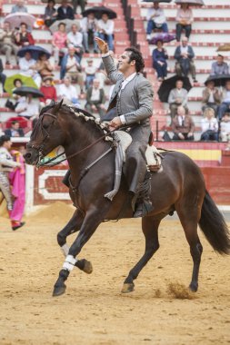 Alvaro Montes, at sırtında matador İspanyolca, Jaen, İspanya