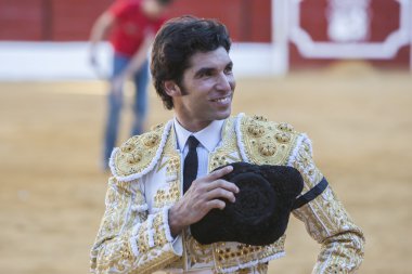 İspanyolca Boğa güreşçisi Cayetano Rivera şeref dönüm için