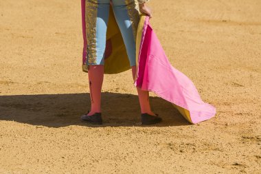 Arena, İspanya pelerinle ile İspanyol Boğa güreşçisi