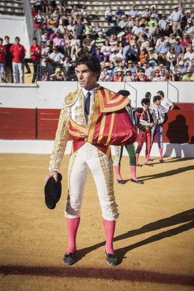 The Spanish Bullfighter Cayetano Rivera at the paseillo or initi — Stock Photo, Image