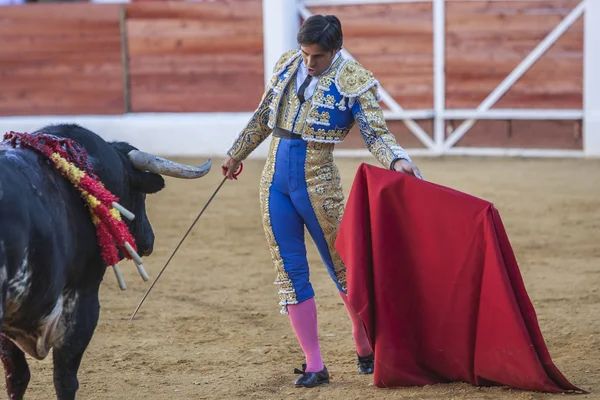 De Spaanse stierenvechter Francico Rivera stierenvechten met de cr — Stockfoto