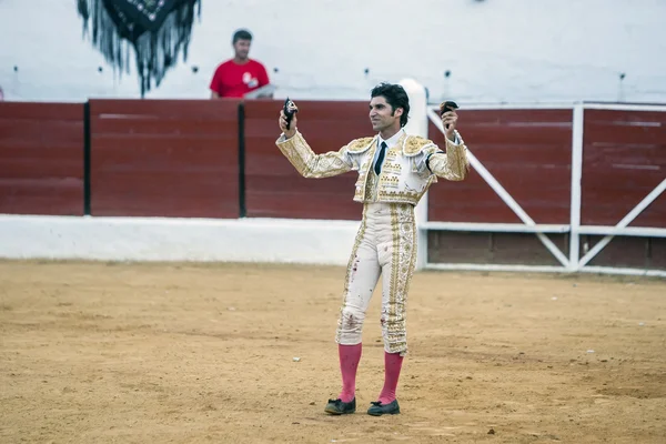 The Spanish Bullfighter Cayetano Rivera to the turning of honour — Stock Photo, Image