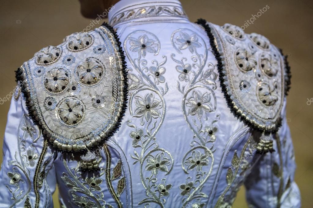 Ataque de nervios Ópera boicotear Detail of the "traje de luces" or bullfighter dress, Spain Stock Photo by  ©digicomphoto 118925064