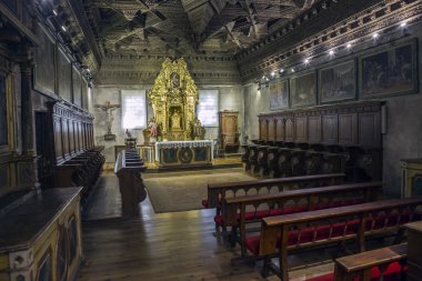 Cuenca Katedrali'ndeki Capilla Honda'nın içi. Cuenca, Castilla-La Mancha, İspanya