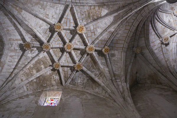 Detalhe da abóbada da Catedral de Nossa Senhora da Graça e São Juliano de Cuenca. Castilla-La Mancha, Espanha — Fotografia de Stock