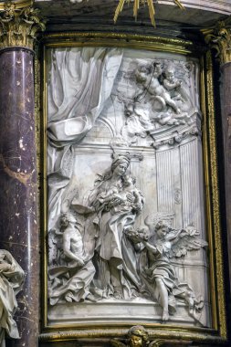Cuenca Katedrali'nin iç kısmı, Major Chapel detayı, Cuenca, İspanya