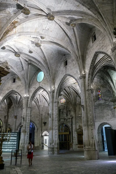 Detail of vault of Cathedral of Our Lady of Grace and Saint Julian of Cuenca. Castilla-La Mancha, Spain. — Stock Photo, Image