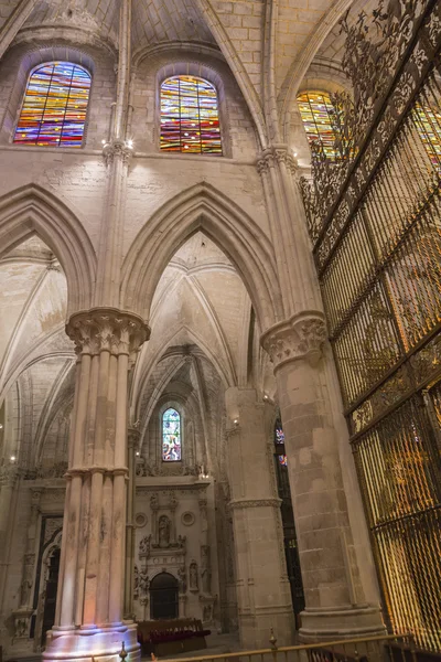 Detalj av valv av katedralen Our Lady of Grace och Saint Julian av Cuenca. Kastilien-La Mancha, Spanien. — Stockfoto
