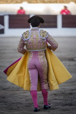 Bullfighter with the capote or cape, Spain clipart