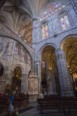 Avila, İspanya katedralin iç görünümü