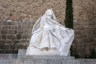 Monument of Saint Teresa of Avila, Avila, Spain clipart