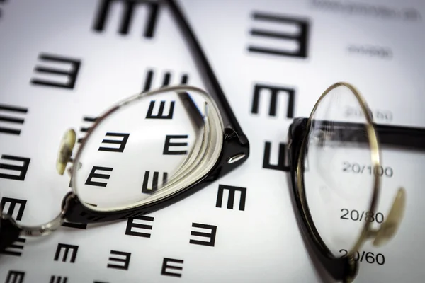 Gözlük Koşullarını Kontrol Etmek Için Tablolar — Stok fotoğraf