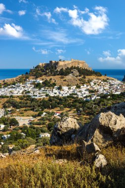 kasaba, lindos ve Akropolis Rodos Adası