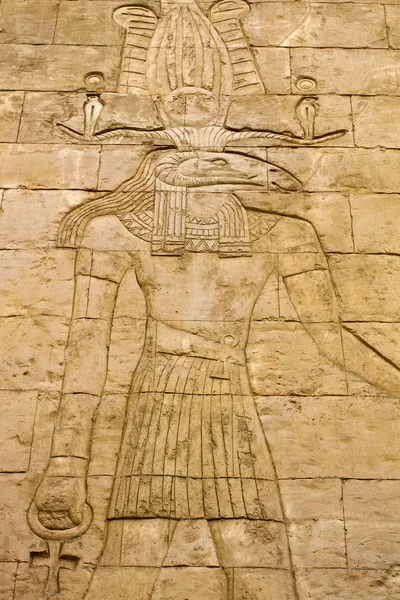 Egyptské hieroglyfy zeď — Stock fotografie