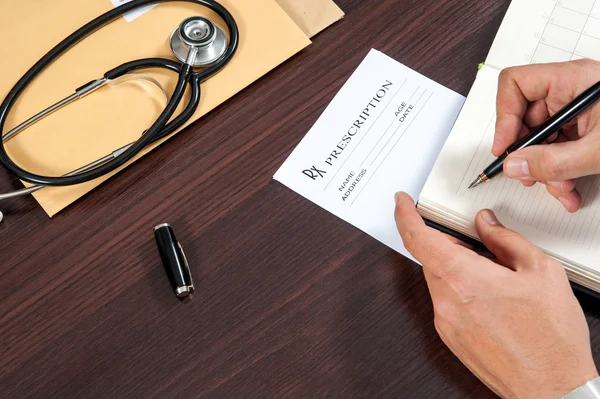 Doctor, office, prescription — Stock Photo, Image