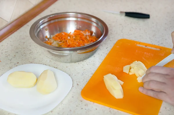 Aktivitäten in der Küche / Küche Aktivitäten / Aktivitäten in der Küche / Aktivitäten in der Küche — Stockfoto