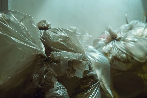 Mixed Waste Close Garbage Bags — Fotografia de Stock