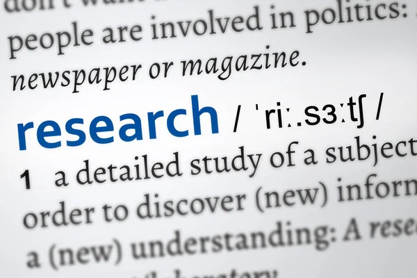 Research Definition Word Royalty Free Stock Images