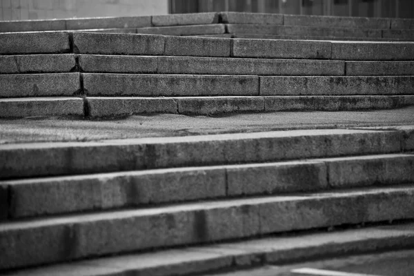 Los Escalones Las Escaleras Son Blanco Negro Foto —  Fotos de Stock