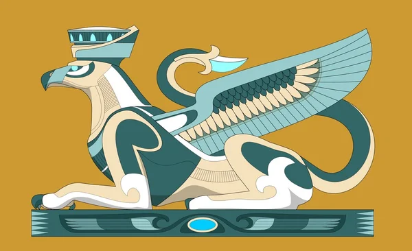 Illustratittion of Atlantis sphinx — Stock Vector