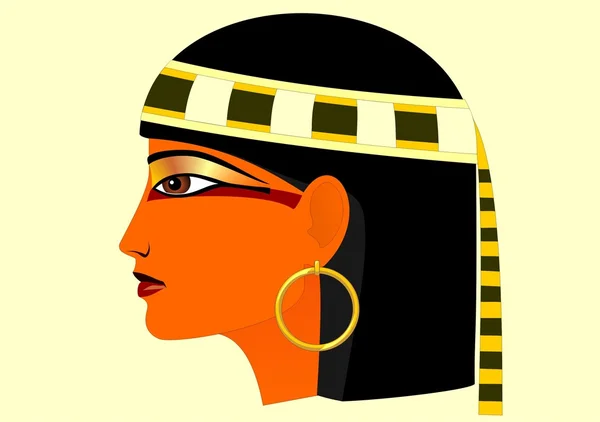 Egyiptom-profil — Stock Vector